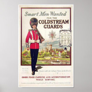 Póster Homens inteligentes britânicos queriam a Coldstre