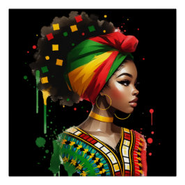 Póster Homens Melanin Homens História Negra Crianças