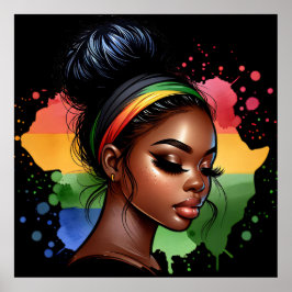 Poster Homens Melanin Homens História Negra Crianças