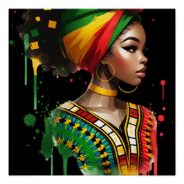 Póster Homens Melanin Homens História Negra Crianças