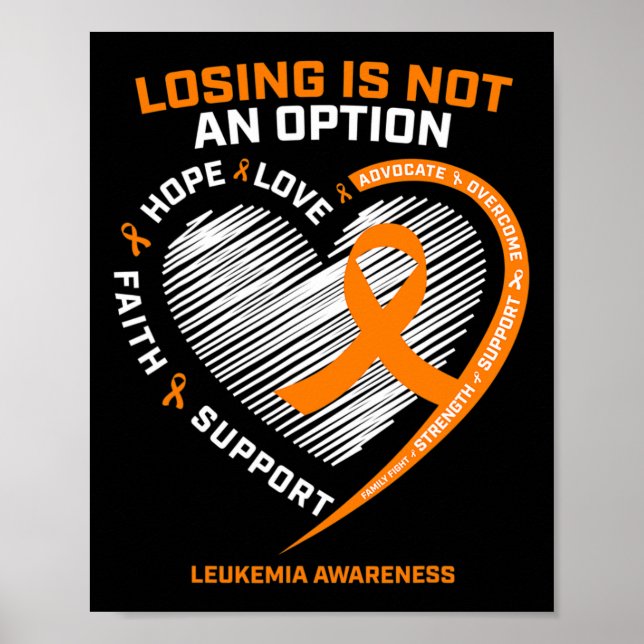 Poster Homens Mulheres Crianças Leucemia (Frente)