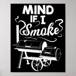 Poster Homens não se importam se eu fumo amantes de churr