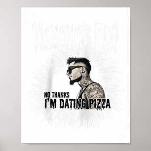 Poster Homens para Solteiro Tatuado no Dia Anti-Valentim