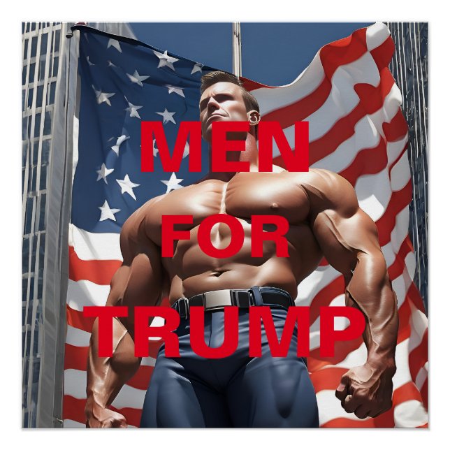 PÓSTER HOMENS PARA TRUMP (Frente)