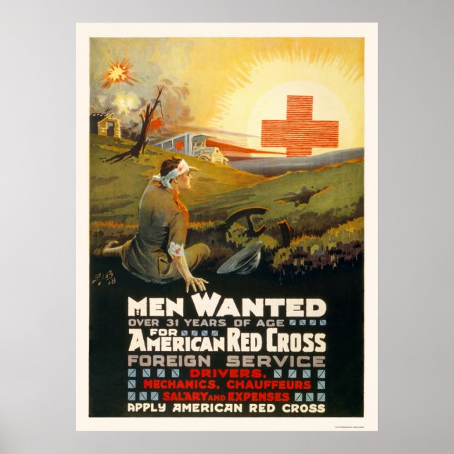 Poster Homens procurados pelo Serviço Externo da Cruz Ver (Frente)