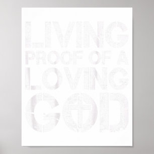 Poster Homens Prova Viva De Um Deus Amoroso Jesus Cristão