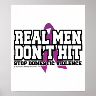 Poster Homens Reais Não Atingem