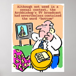 Poster Homens reclamam por telefone sobre TV