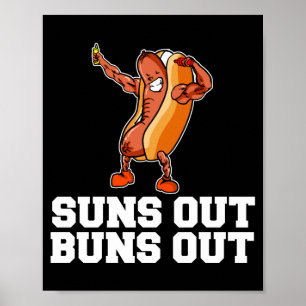 Poster Homens sol para fora bundas para fora desenho engr