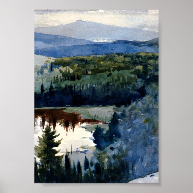 Poster Homer - Aldeia Indígena, Adirondacks (Frente)