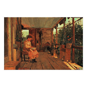 Póster Homer - Garota Abrigando Ervilhas