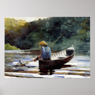 Poster Homer - Pesca de Menino