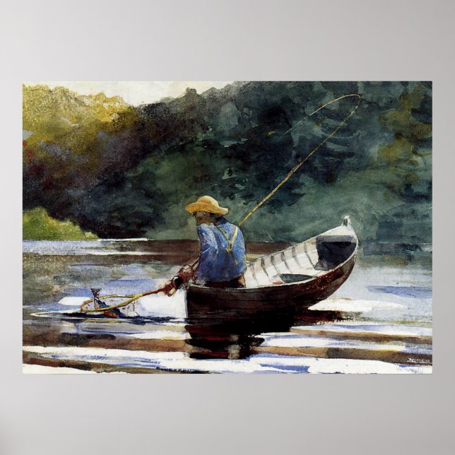 Poster Homer - Pesca de Menino (Frente)