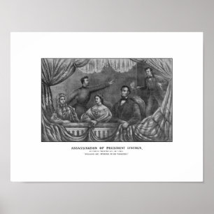 Póster Homicídio do presidente Lincoln
