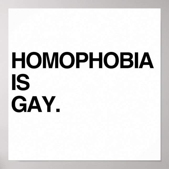 POSTER HOMOFOBIA É GAY (Frente)