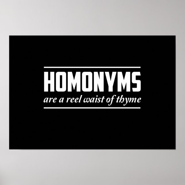 Póster Homônimos (Frente)