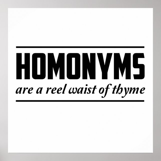 Póster Homônimos (Frente)