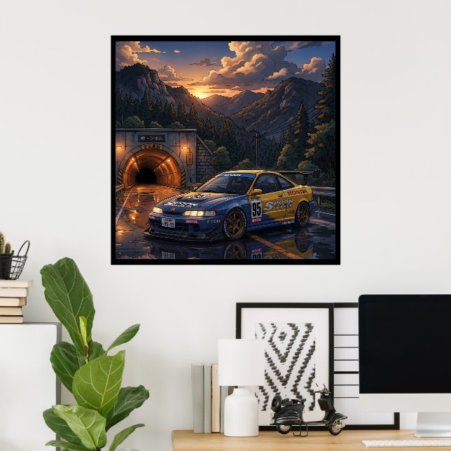 Poster Honda Integra Type R JTCC (Escritório em casa)