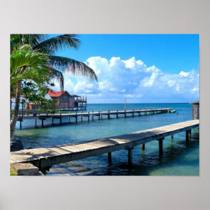 Póster Honduras - Praia de Roantan