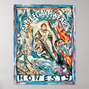 Poster Honestidade, uma arma elegante por épocas