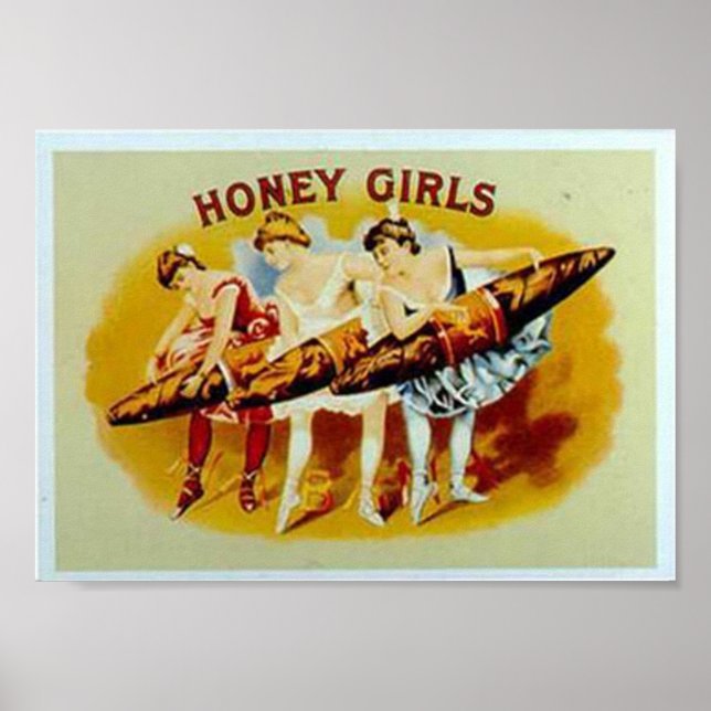 Poster Honey Girls Cigars (Frente)