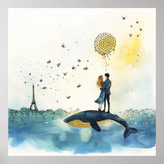 Poster Honey-Moon em Paris