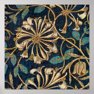 Poster Honeysuckle, William Morris