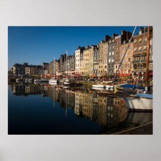 Póster Honfleur Harbour, França