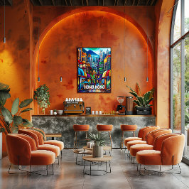 Póster Hong Kong: Ciudad Mundial de Asia