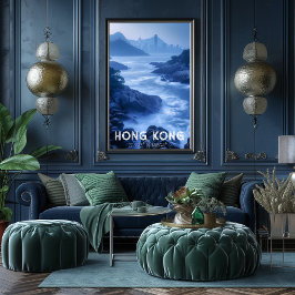 Póster Hong Kong: La Perla de Oriente - Costa y Skyline