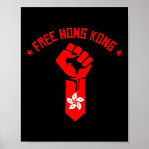 Poster Hong Kong livre - resista à resistência com a band