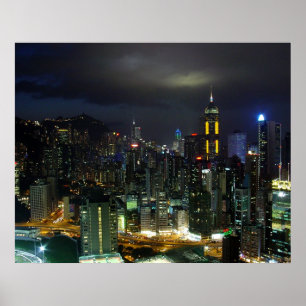 Poster Hong Kong na noite