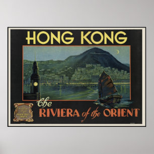 Póster Hong Kong o Riviera do oriente