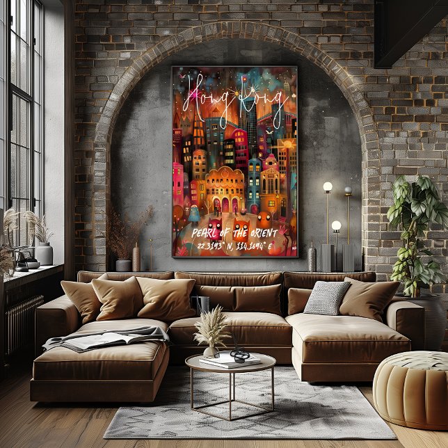 Póster Hong Kong: Perla de Oriente (Criador carregado)