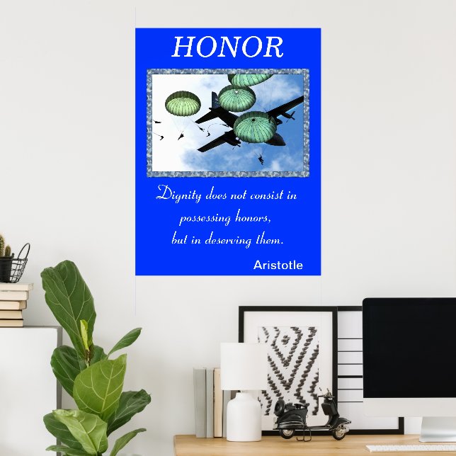 Póster Honor comanda o espírito nobre do Battlefield (Escritório em casa)