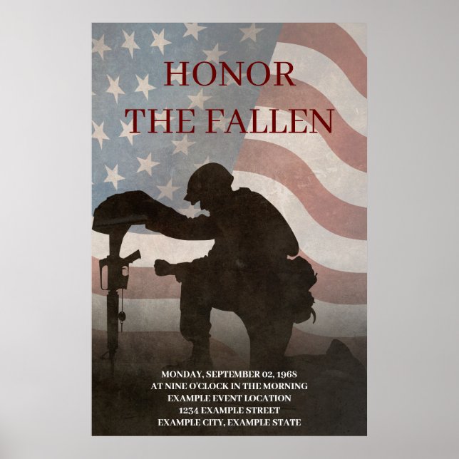Poster Honor The Fallen (Frente)