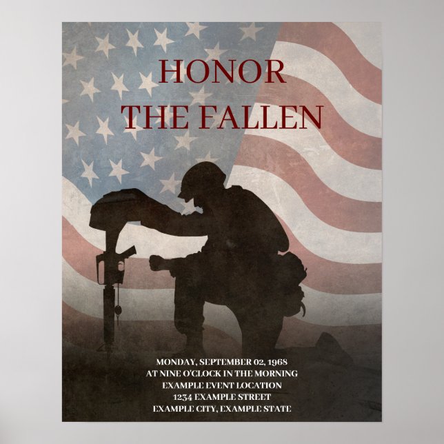 Poster Honor The Fallen (Frente)
