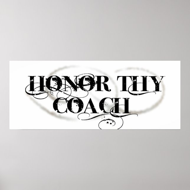 Poster Honor Thy Coach (Frente)
