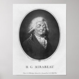 Póster Honore Gabriel Riqueti, Comte de Mirabeau