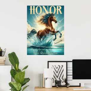 Poster Honra Gallops Através Da Liberdade Estimulante