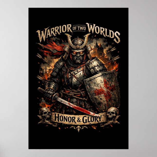 Poster Honra & Glória (Frente)