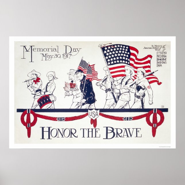 Póster Honra O Corajoso (Frente)