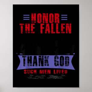 Poster Honra O Obrigado Morto De Deus Como Esses Homens