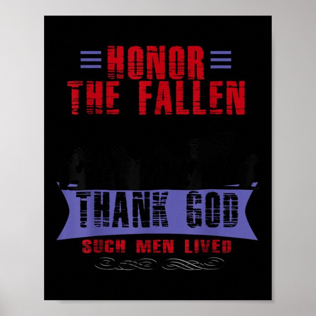 Poster Honra O Obrigado Morto De Deus Como Esses Homens (Frente)