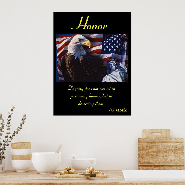 Póster Honra Rugindo com Inigualável Força Feroz (Cozinha)