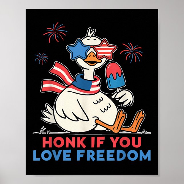 Poster Honra Se Você Ama a Liberdade Independente De Gans (Frente)