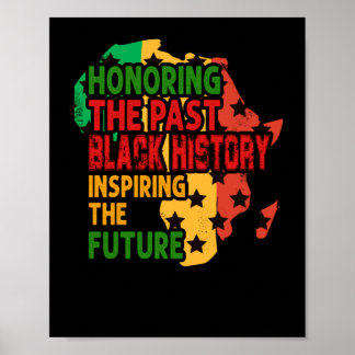 Poster Honrando A História Negra Passada Inspirando O Fut