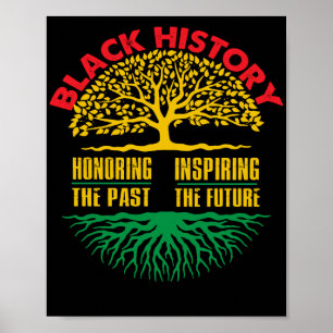 Poster Honrando o Mês do Histórico Negro Inspirador