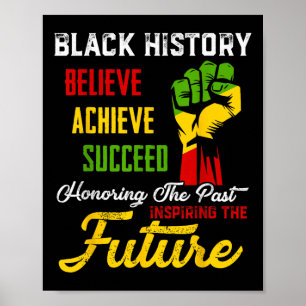 Poster Honrando O Passado Inspirando O Futuro Histo Negro