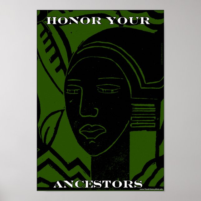 Poster Honre Seus Ancestrais Afro-Americanos (Frente)